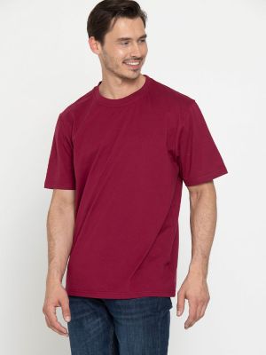 T-Shirt Bordeaux Herren – bequemer Rundhals-Schnitt, ideal für Beruf, Freizeit und Teamkleidung