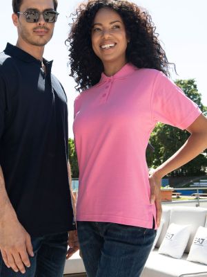 Poloshirt Damen Pink – tailliertes Piqué, XS–5XL, 60 °C, pflegeleicht & formstabil