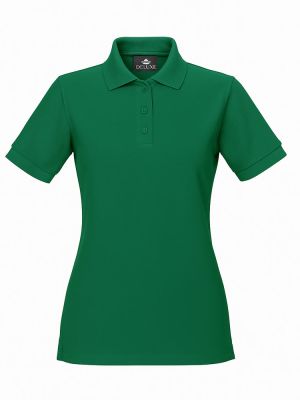 Tailliertes Poloshirt Damen – Piqué, Dunkelgrün, pflegeleicht & formstabil