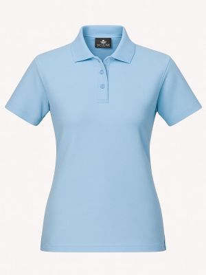 Himmelblaues Damen Poloshirt