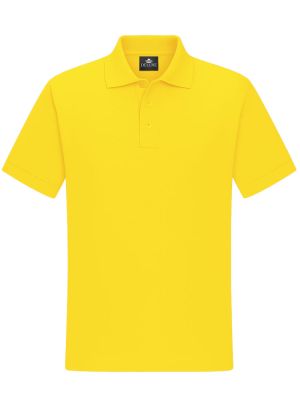 Poloshirt Herren Gelb – atmungsaktives Piqué Polo mit Knopfleiste für Arbeit und Freizeit