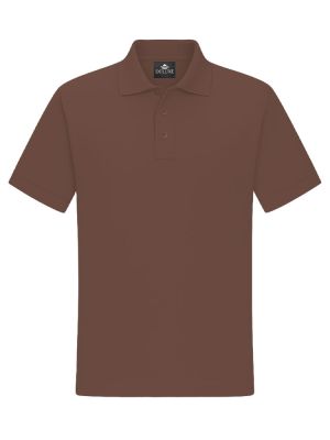 Poloshirt Herren Braun – robustes Piqué Polo für Beruf, Handwerk und Freizeit