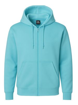 Türkiser Hoodie Unisex mit Kapuze und Kängurutasche – ideal für Pflege, Gastro oder Einzelhandel