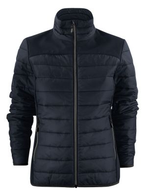 Hybridjacke Damen Expedition in Dunkelmarine mit Stepp und Softshell
