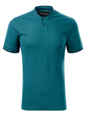 Stehkragen Poloshirt Herren – mit Kontraststreifen, sportlich und professionell