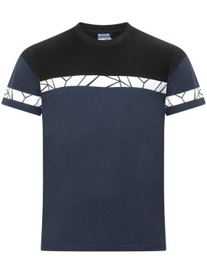 Herren Warnshirt marineblau mit reflektierenden Einsätzen und sportlichem Schnitt