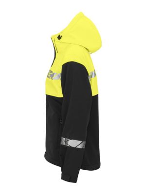 Sichtbare Softshelljacke für Damen