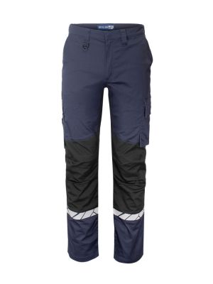 Warnschutz Arbeitshose Herren mit Reflektoren, Cargotasche und klassischem Schnitt