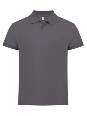 Günstige Poloshirts Baumwolle metal grey
