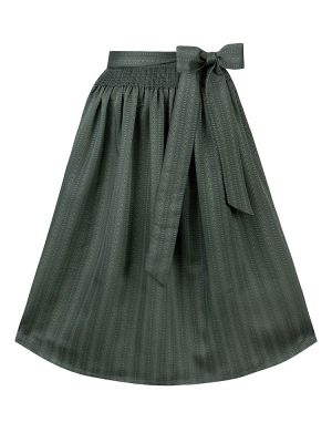 Dunkelgrüne Dirndlschürze Annika 70 cm für Gastro Dirndl in Hotel und Service
