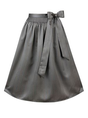 Graue Dirndlschürze Annika 70 cm für Gastro Dirndl in Hotel und Service