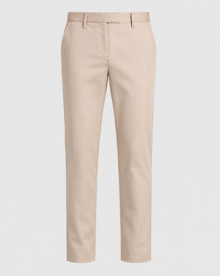 Beige Arbeitshose Damen Susannville im Chino-Stil mit gerader Passform und Stretch-Anteil
