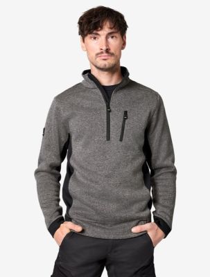 Unisex Fleece Troyer Patrick anthrazit-schwarz