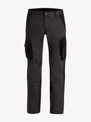FHB Arbeitshose in Anthrazit-Schwarz mit praktischen Taschen für Handwerk und Workwear