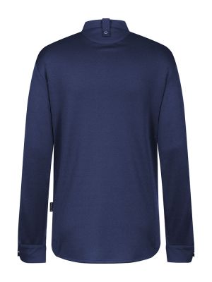 Greiff Herren Kochhemd mit Jerseyeinsatz Dunkelblau
