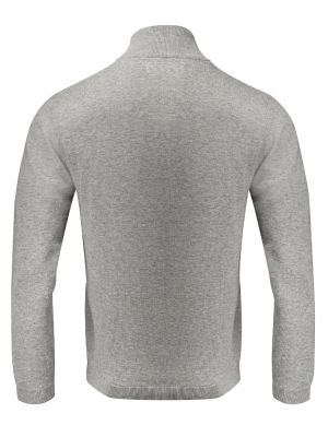 James Harvest Herren Cardigan Grau Meliert