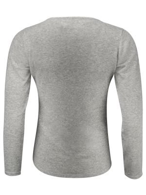 James Harvest Damen Cardigan Grau Meliert