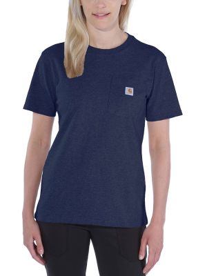 Carhartt Damen Pocket T-Shirt Dunkelblau