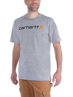Carhartt Herren Logo Shirt Hellgrau