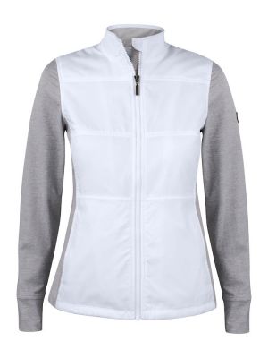 Sport Jacke Damen in Schwarz, winddicht, wasserabweisend, mit Reißverschluss und Stehkragen