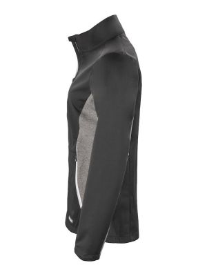 Navigate Softshell Jacket Ladies in Schwarz, Softshelljacke Damen, wind- und wasserabweisend, mit Stehkragen und Reißverschlusstaschen