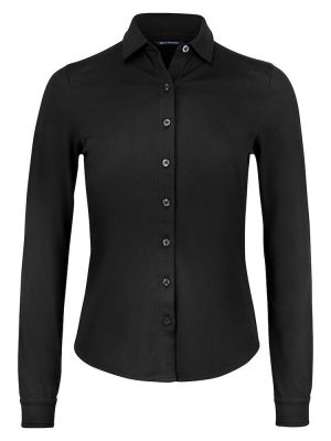 Business Bluse für Damen aus Tri-Blend-Stretch – ideal für Büro, Reise & Kundenkontakt