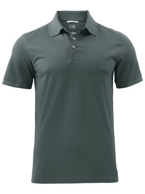 Poloshirt dunkelgrün von Cutter & Buck mit UV-Schutz und modernem Schnitt