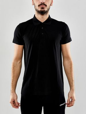 Sport Poloshirt Herren in Schwarz