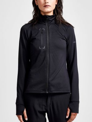 Midlayer Jacke Damen Schwarz