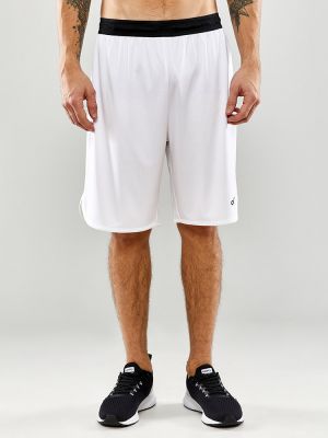 Kurze Herren Trainingshose Weiß