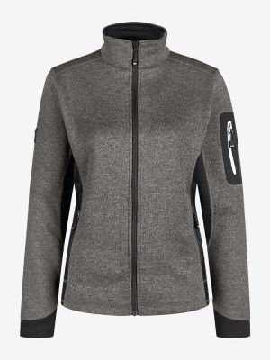 Damen Fleecejacke Marieke anthrazit-schwarz