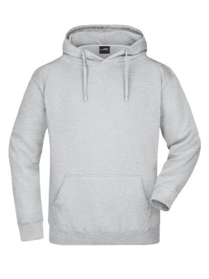 Hoodie Herren Grau Meliert