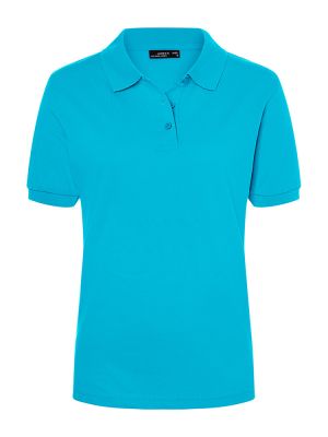 Polohemd Damen in Türkis