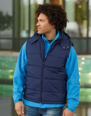 Stepp-Kapuzenweste Herren