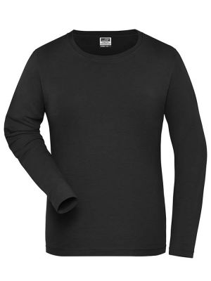 Damen Work BIO Stretch Longsleeve Solid