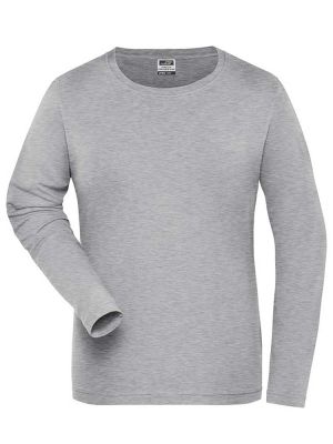 Damen Work BIO Stretch Longsleeve Solid