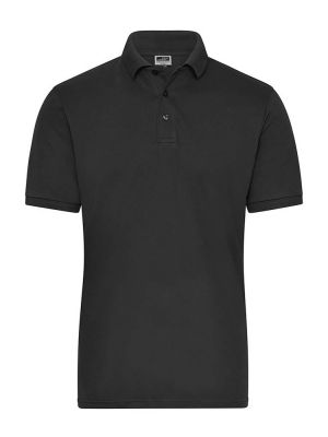 Stretch Polo Schwarz