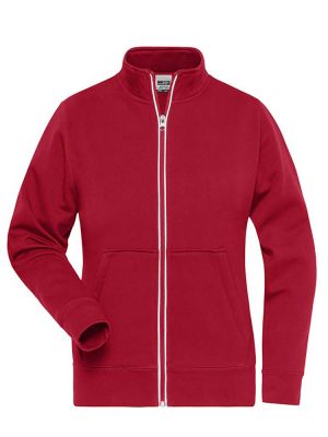 Arbeits Sweatjacke Damen Rot