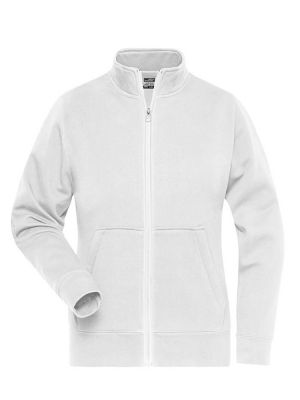 Arbeits Sweatjacke Damen Weiß