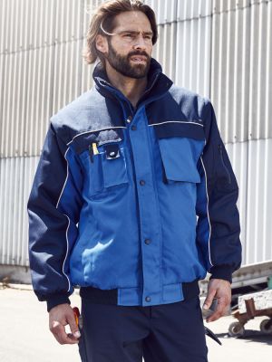 Warme Arbeitsjacke Blau