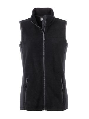 Fleece Weste Damen Schwarz
