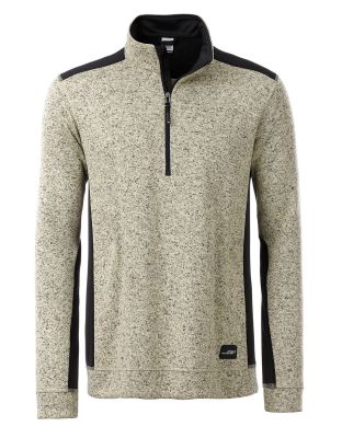 Arbeitspullover Fleece Herren in Beige