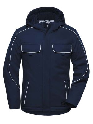 Gefütterte Winterjacke von Solid aus Softshell mit Fleece – ideal für Arbeit im Freien