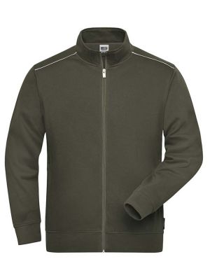 Sweatjacke Full Zip Olivgrün