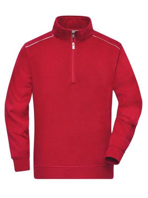 Half Zip Sweatshirt Rot