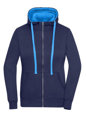 Damen Zip-Jacke Dunkelblau
