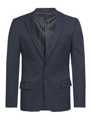 Dunkelblaues Slim Fit Herren Sakko mit 2-Knopf-Design – ideal für Business, Beratung und Empfang