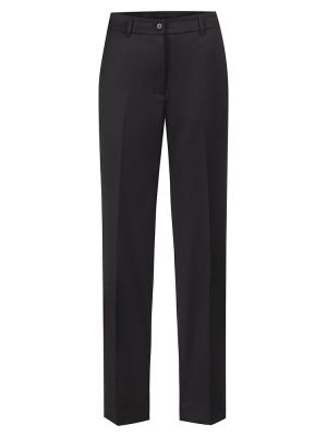 Business Hose Damen Schwarz Regular Fit mit hoher Leibhöhe