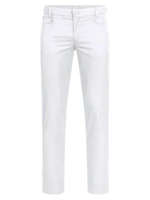 Weiße Hose Herren im Regular Fit – 5-Pocket-Schnitt von Greiff, geeignet für Beruf und Freizeit