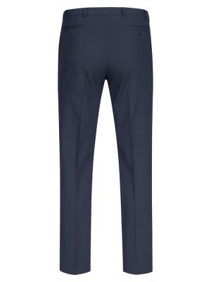 Dunkelblaue Anzughose Herren Regular Fit – Business Hose aus Schurwoll-Mix mit Stretch